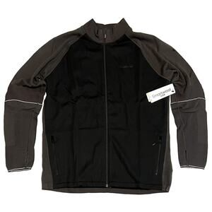 Smartwool Intraknit 200 Merino Sport Full Zip Jacket Size L ATHLETIC FIT Shale